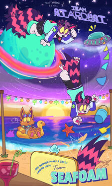 team cyberpunk promo piece! (finished a little before july 2021)