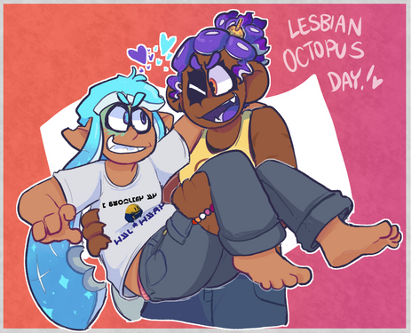 for lesbian octopus day! (8/8/2022)